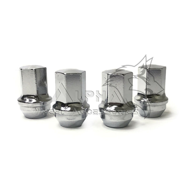4Pcs Chrome 14x1.5 Wheel Lug Bolts – Ball Seat, M14x1.5 Thread, Fit For A4L