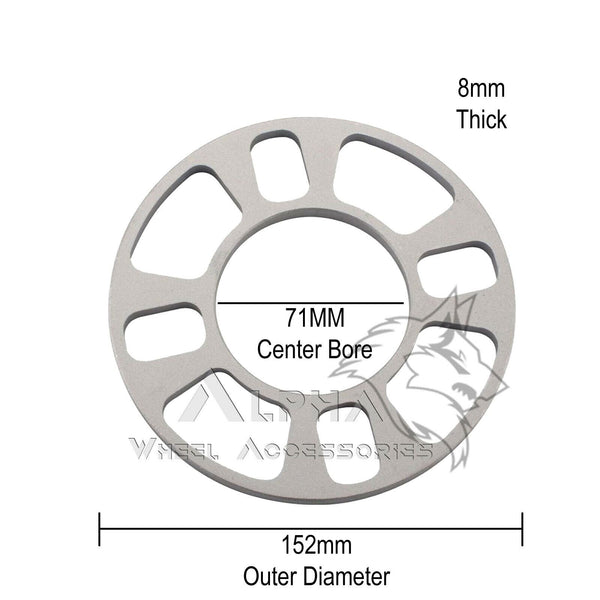 WHEEL CONNECT Universal Wheel Spacer,3mm Thickness (1/8inch),Fit Bolt - View #4