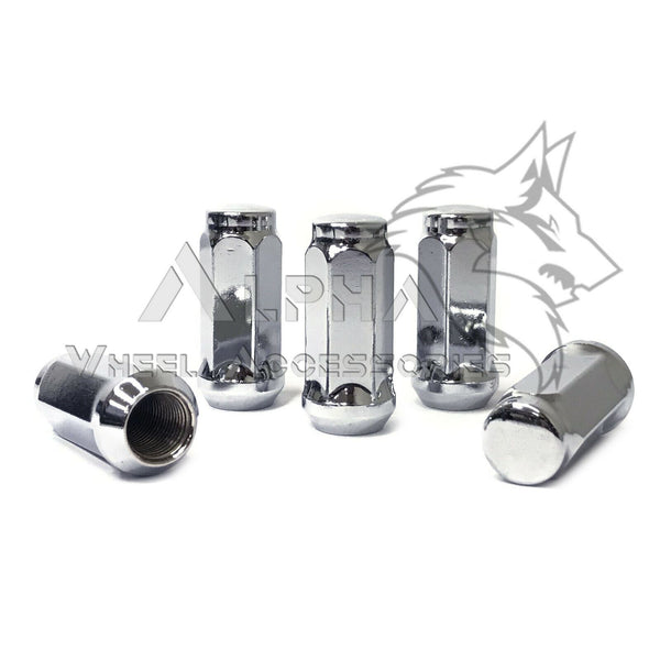 24 Chrome 14x1.5 Bulge Acorn Lug Nuts 1.75" For 2022 & Newer Toyota Tu 6 Lug - Foto 3