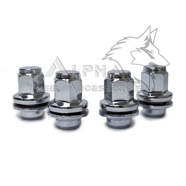 4PCS OEM Wheel Lug Bolts M14x1.5 Ball Seat - Chrome Replacement For Audi A4L