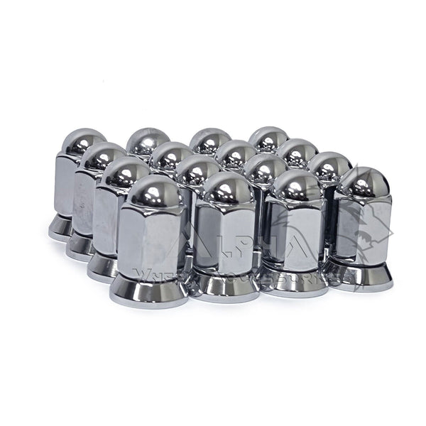 32 Chrome Alcoa Dually Wheel Lug Nuts Flat Seat For 19871998 Ford F2