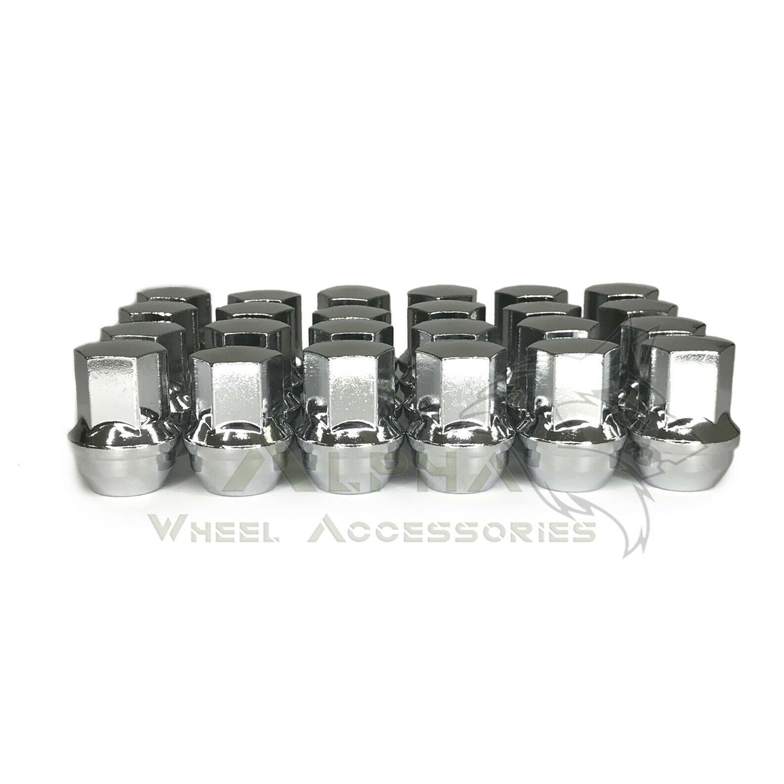 24 Black OEM Style Lug Nuts For 2019+ Ram 1500 - 14x1.5 Thread - 22mm Head
