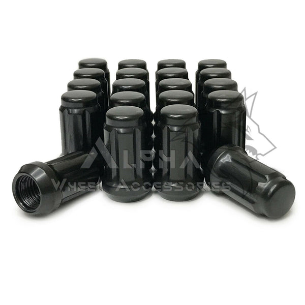thumbnail interactive-video image 1 of CTM 20-Pack M12x1.25 Spline Tuner Racing Lug Nuts – Black, 1.4" Height, 60° Conical Seat – For Nissan/Infiniti/Subaru BRZ/FRS & Aftermarket Rims 1 of 4