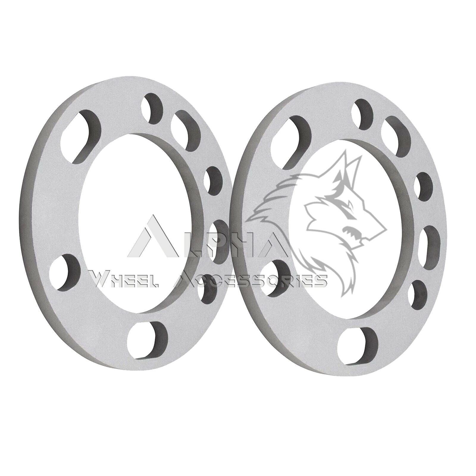 4pc 1/2" Heavy Duty Aluminum Flat Wheel Spacers – 5x4.75 & 5x4.5, 82mm Hub Bore