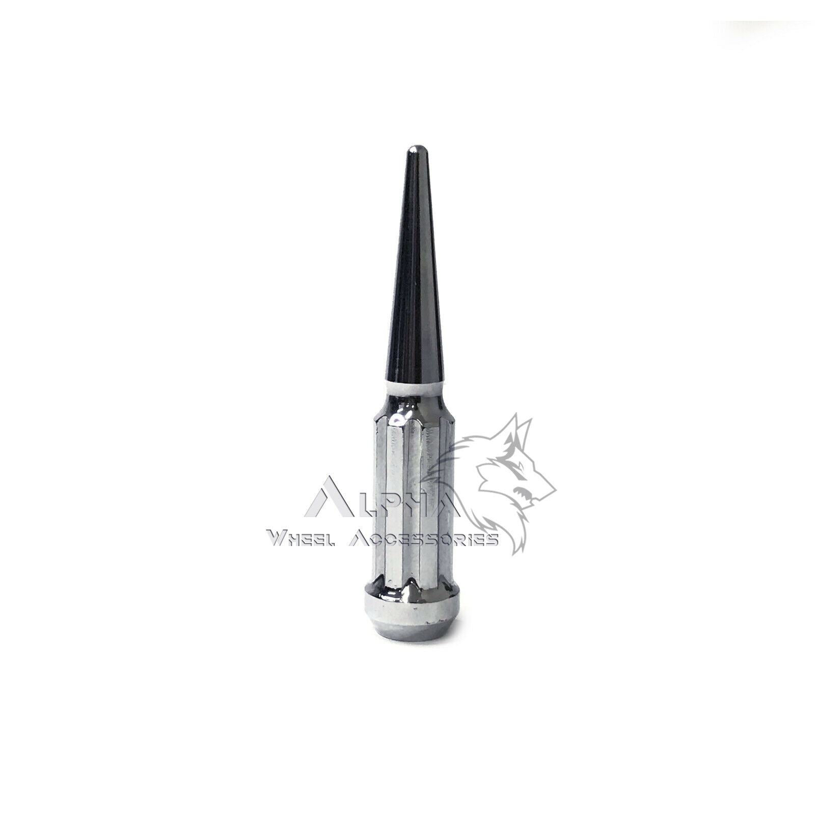 thumbnail image 2 of 32 Twisted Spike Chrome Lug Nuts – 14x1.5, Ford Super Duty F250/F350 2003-On, EZAccessory 2 of 6