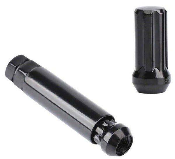 Coyote - 16 Black Long 14x1. 5 Bulge Acorn Lug Nuts 1. 90 Tall XL Wheel Nuts