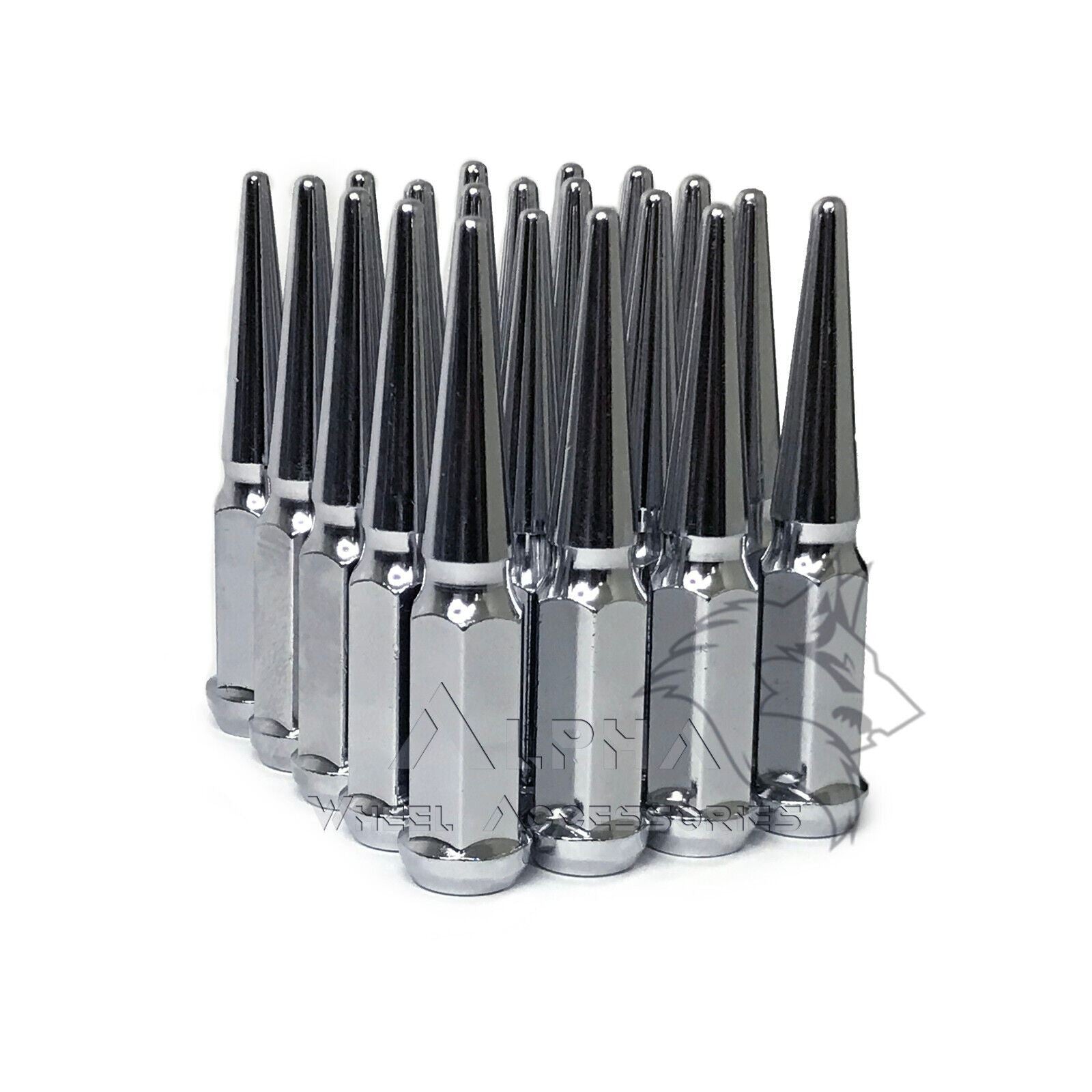 20-Piece Black Lug Nuts 14x1.5 - Fits 2012-2018 Ram 1500 & Dodge Durango, OEM Style