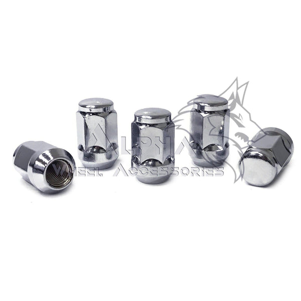 20PC+KEY 7/16-20 CHROME SPLINE ACORN LUG NUTS FOR