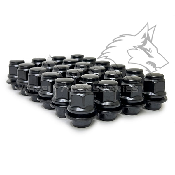 24Pc Black 12x1.25 Mag Factory Style Lug Nuts For Nissan Armada Fronti